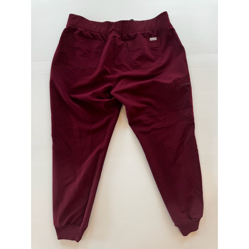 FIGS Zamora Jogger Scrub Pants Women's XL Burgundy Red 3590 Standard Rise Core - Picture 10 of 10